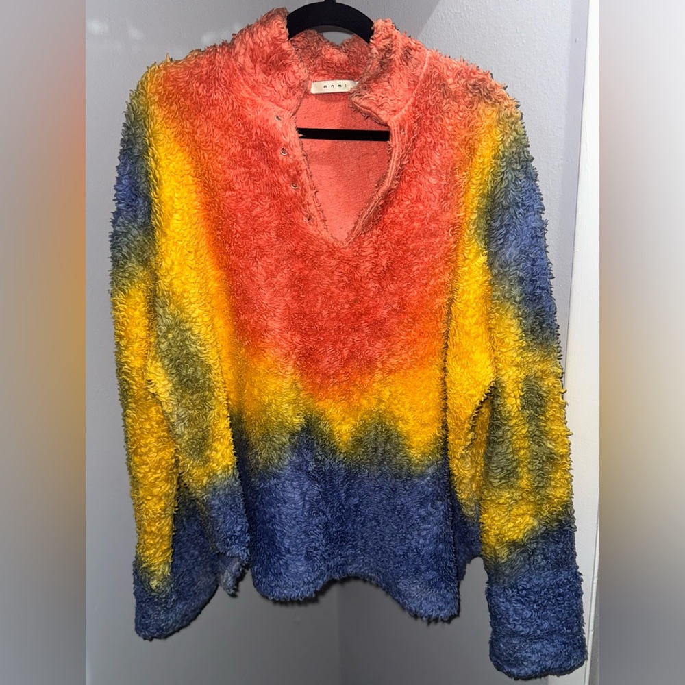 MNML Vibrant Tie-Die Men’s Pullover Sherpa